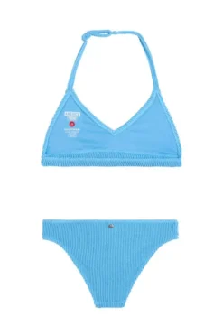 America Today Bikini'S^Bikiniset Lily Jr lichtblauwe gestructureerde bikiniset
