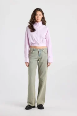 America Today New In^Boue Bee cropped boue et funne kraag