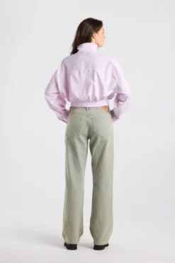 America Today New In^Boue Bee cropped boue et funne kraag