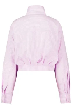 America Today New In^Boue Bee cropped boue et funne kraag