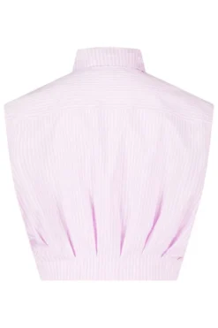 America Today New In|T-Shirts & Tops^Boue Inny ouwoze cropped boue et krijttreep