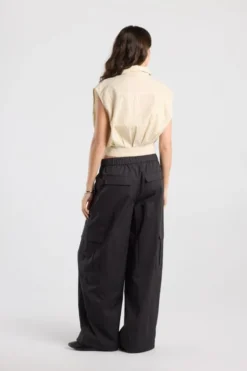 America Today New In|T-Shirts & Tops^Boue Inny ouwoze cropped boue et krijttreep