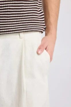 America Today Broeken|Linnen^Broek Patrick traight fit innen broek et eatiche taieband