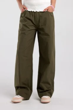America Today Broeken^Broek Portia Jr wide leg broek met elastische waistband