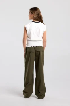 America Today Broeken^Broek Portia Jr wide leg broek met elastische waistband