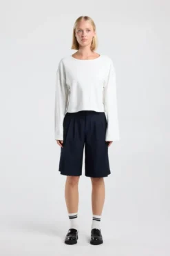 America Today New In|T-Shirts & Tops^Cropped ongeeve ioa cropped ongeeve van tevige interock