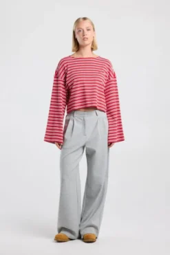 America Today New In|T-Shirts & Tops^Cropped ongeeve ioa cropped ongeeve van tevige interock