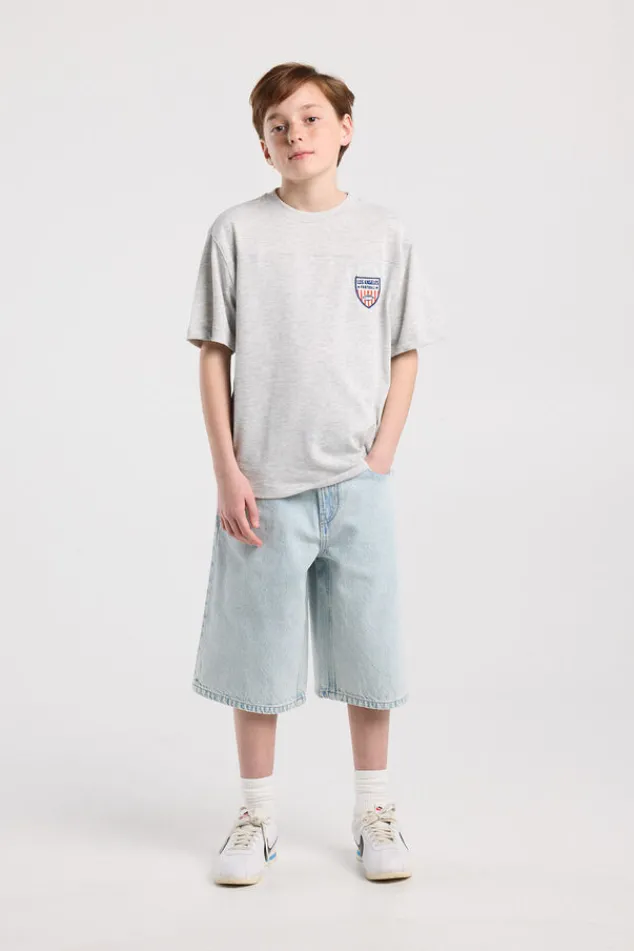 America Today Shorts^Denim short Nolan Jr baggy denim met elastische taille