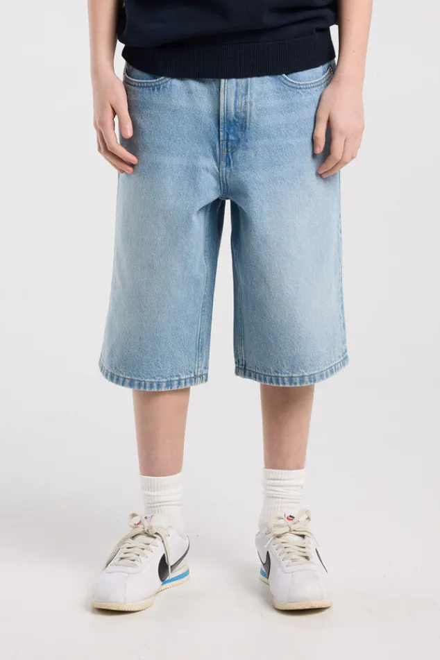 America Today Shorts^Denim short Nolan Jr baggy denim met elastische taille