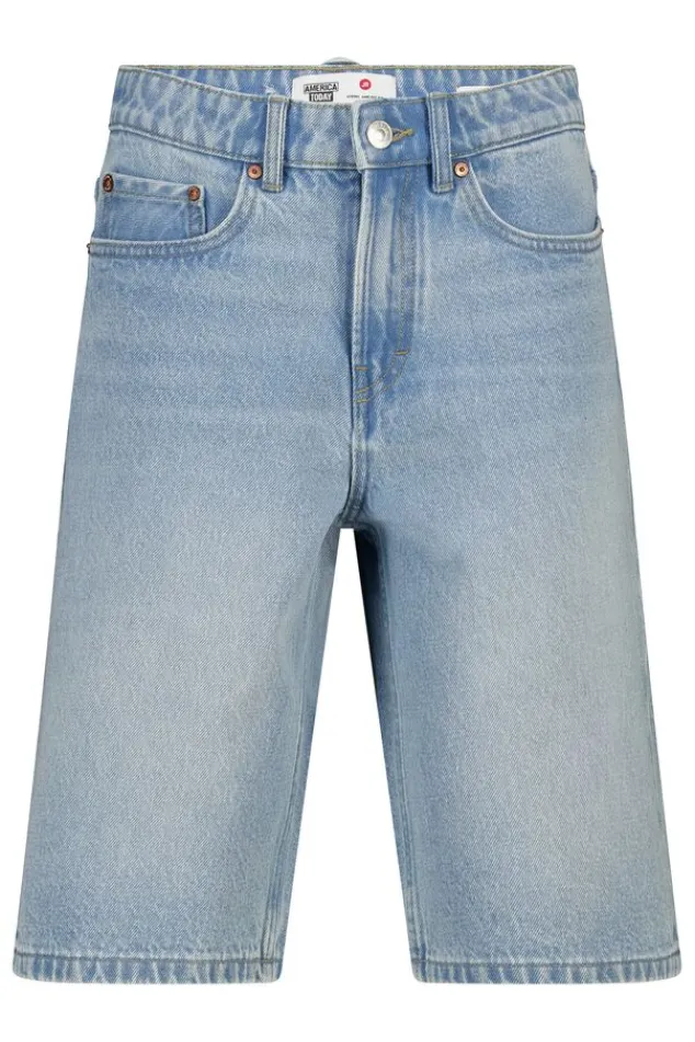 America Today Shorts^Denim short Nolan Jr baggy denim met elastische taille