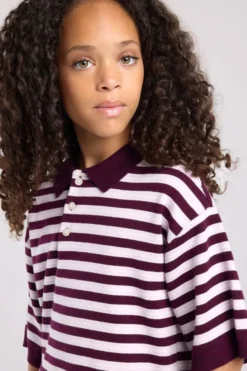 America Today T-Shirts & Tops|New In^Gebreide polo Kirsten Jr gebreide polo met gestreept design