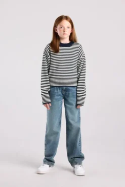 America Today Truien & Vesten|New In^Gebreide trui Klaudia Jr gestreepte gebreide trui