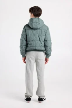 America Today Jassen & Regenjassen^Hooded bomber Jaylan JR Gewatteerde hooded bomber met mouwbadge