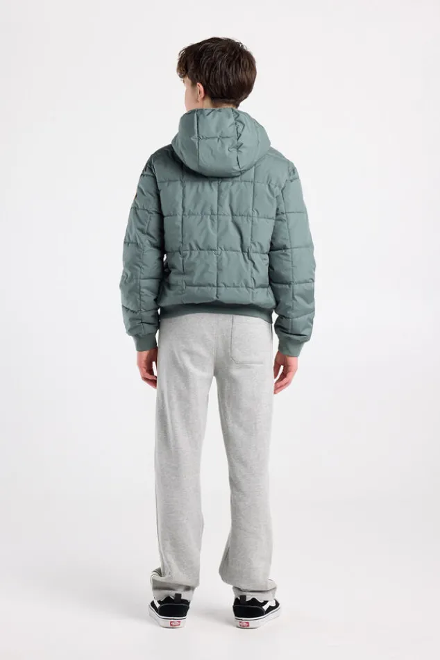 America Today Jassen & Regenjassen^Hooded bomber Jaylan JR Gewatteerde hooded bomber met mouwbadge