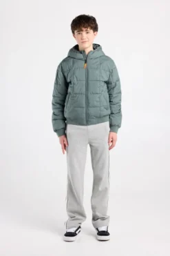America Today Jassen & Regenjassen^Hooded bomber Jaylan JR Gewatteerde hooded bomber met mouwbadge