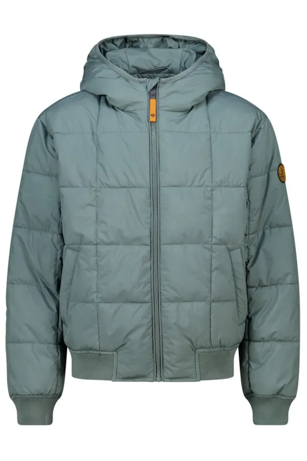America Today Jassen & Regenjassen^Hooded bomber Jaylan JR Gewatteerde hooded bomber met mouwbadge