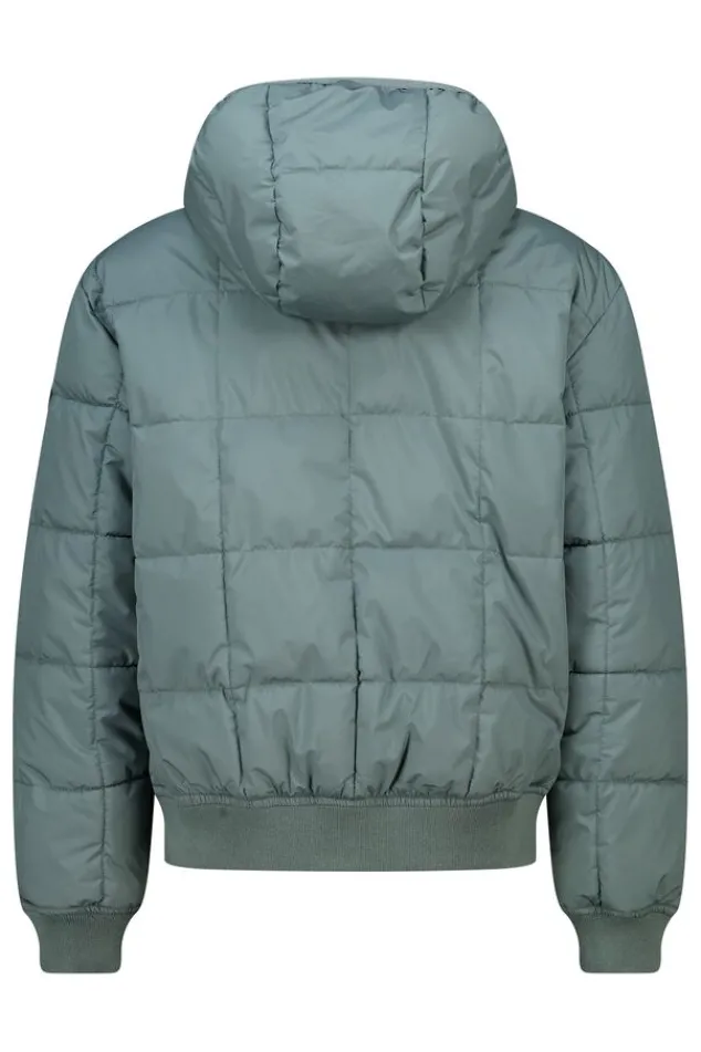 America Today Jassen & Regenjassen^Hooded bomber Jaylan JR Gewatteerde hooded bomber met mouwbadge