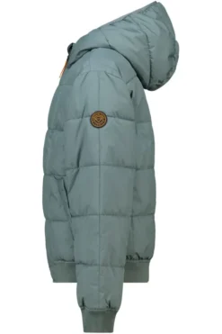 America Today Jassen & Regenjassen^Hooded bomber Jaylan JR Gewatteerde hooded bomber met mouwbadge