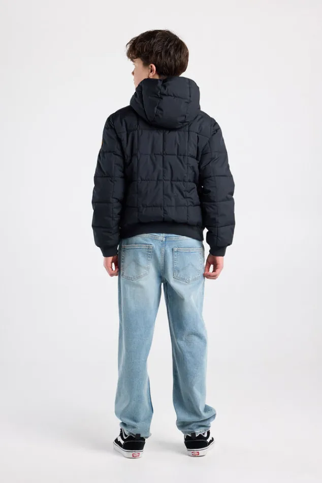 America Today Jassen & Regenjassen^Hooded bomber Jaylan JR Gewatteerde hooded bomber met mouwbadge