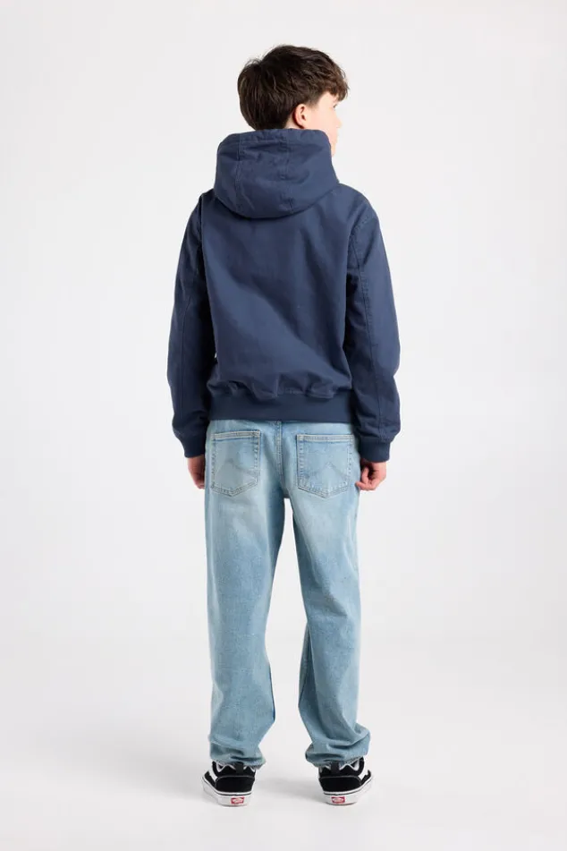 America Today Jassen & Regenjassen^Hooded Bomber Judd JR canvas bomber met capuchon en borstembroidery