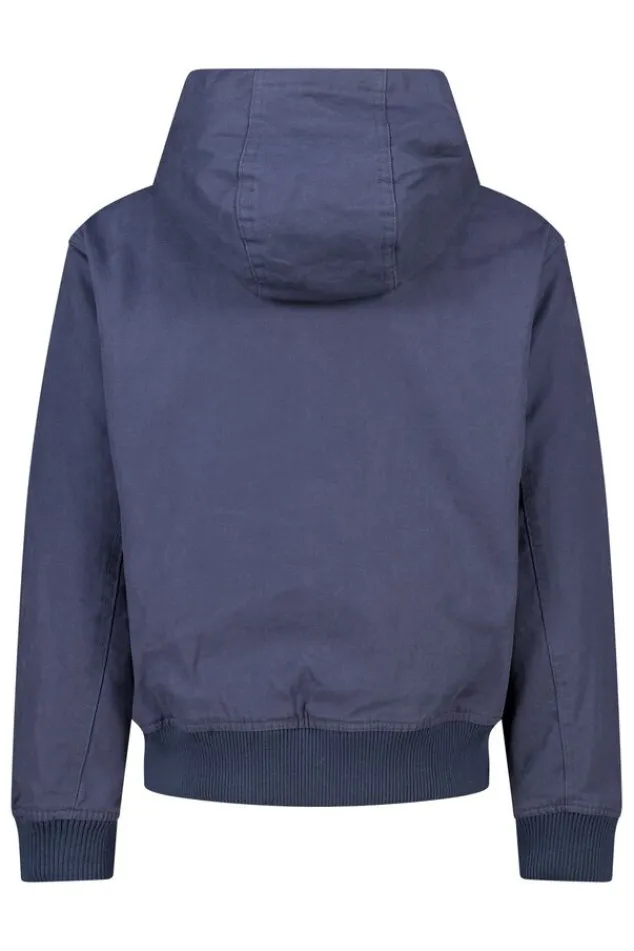 America Today Jassen & Regenjassen^Hooded Bomber Judd JR canvas bomber met capuchon en borstembroidery
