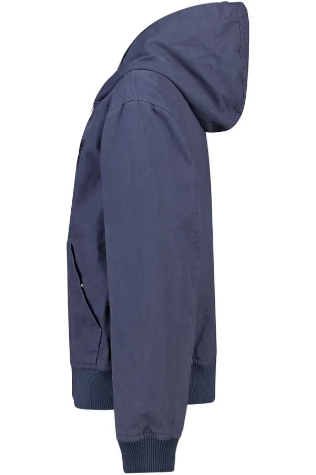 America Today Jassen & Regenjassen^Hooded Bomber Judd JR canvas bomber met capuchon en borstembroidery