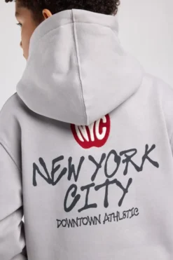 America Today Sweaters & Hoodies|New In^Hoodie Sebas jr regular fit hoodie met borduring en rugprint