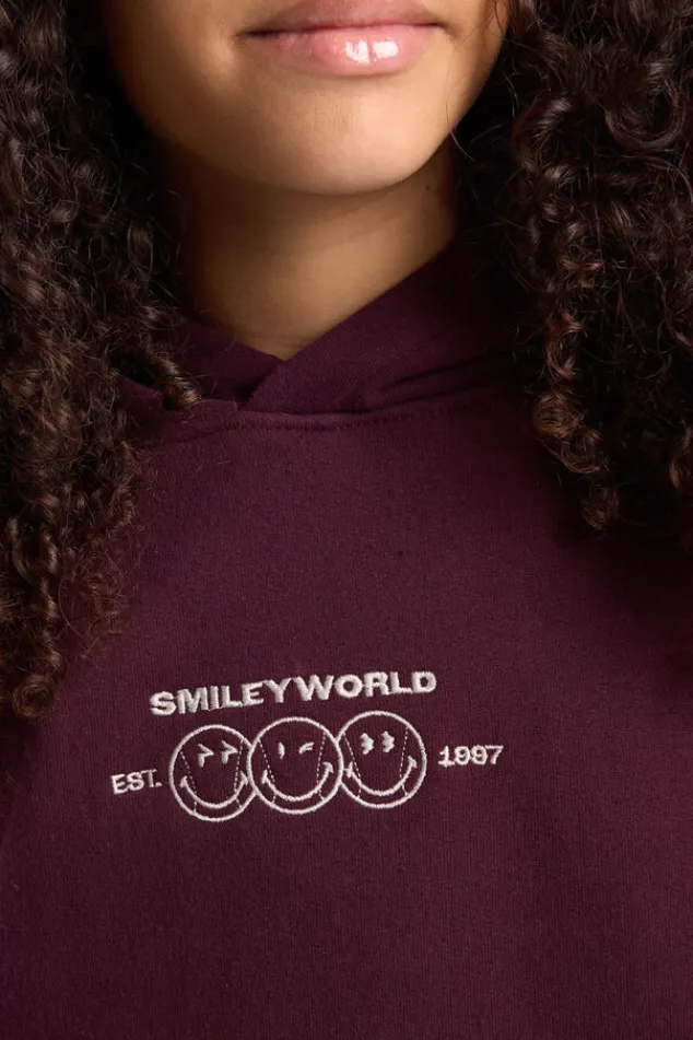America Today Truien & Vesten|New In^Hoodie Sharon Jr oversized Smileyworld™ hoodie met borduring op de borst