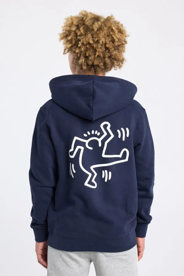 America Today Sweaters & Hoodies^Hoodie Storm JR Hoodie met keith haring borduursel voor en achter