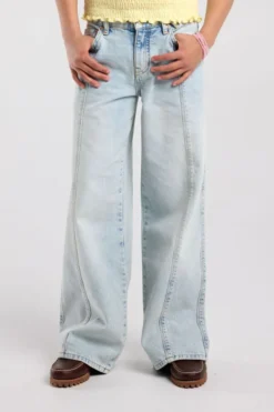 America Today Jeans^Jeans Carolina Jr wide leg jeans met side plecket