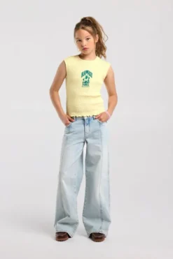 America Today Jeans^Jeans Carolina Jr wide leg jeans met side plecket