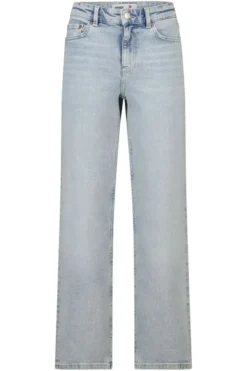 America Today Jeans^Jeans Dexter Jr straight fit jeans met rits en elastische tailleband
