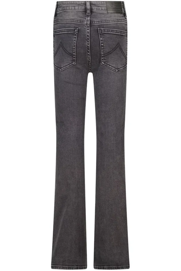 America Today Jeans^Jeans Emily flare Jr Flared jeans met knoop- en ritssluiting