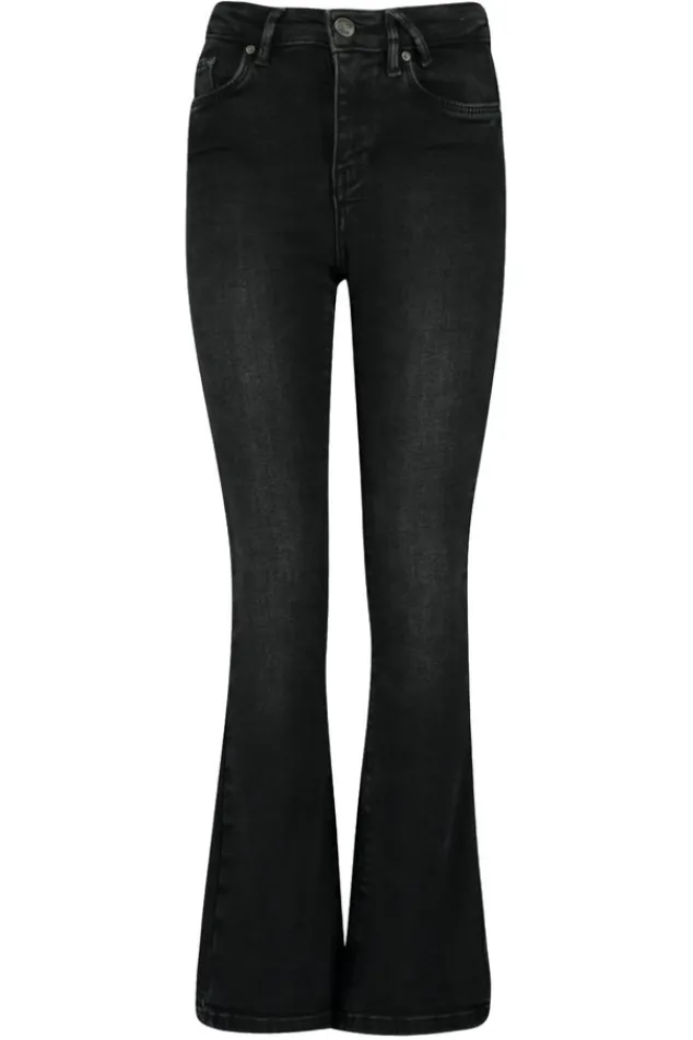 America Today Jeans^Jeans Emily flare Jr Flared jeans met knoop- en ritssluiting