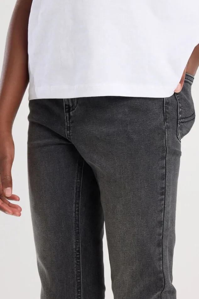 America Today Jeans^Jeans Emily flare Jr Flared jeans met knoop- en ritssluiting
