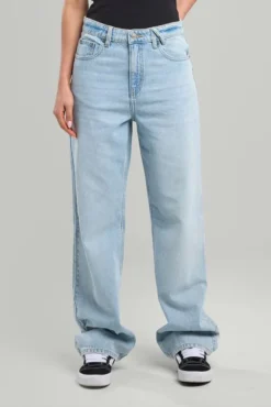 America Today Jeans^Jeans Irvine High waist jeans met rechte broekspijpen