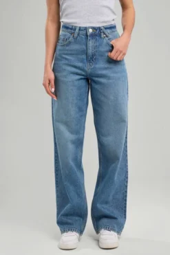 America Today Jeans^Jeans Irvine High waist jeans met rechte broekspijpen