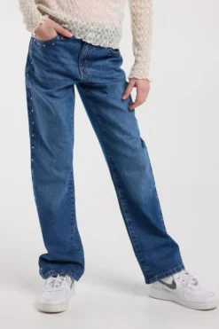 America Today Jeans^Jeans Michigan Jr loose fit jeans met studs op zakken en zijnaden