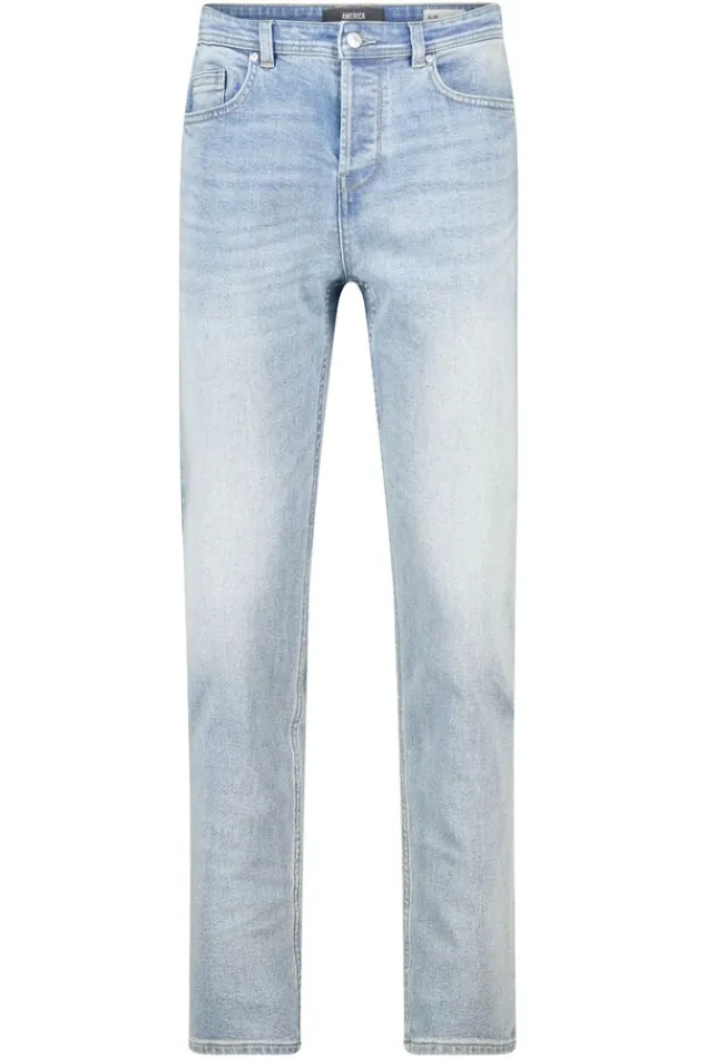 America Today New In|Jeans^Jeans Neil slim fit jeans met knoopsluiting en stretchcomfort