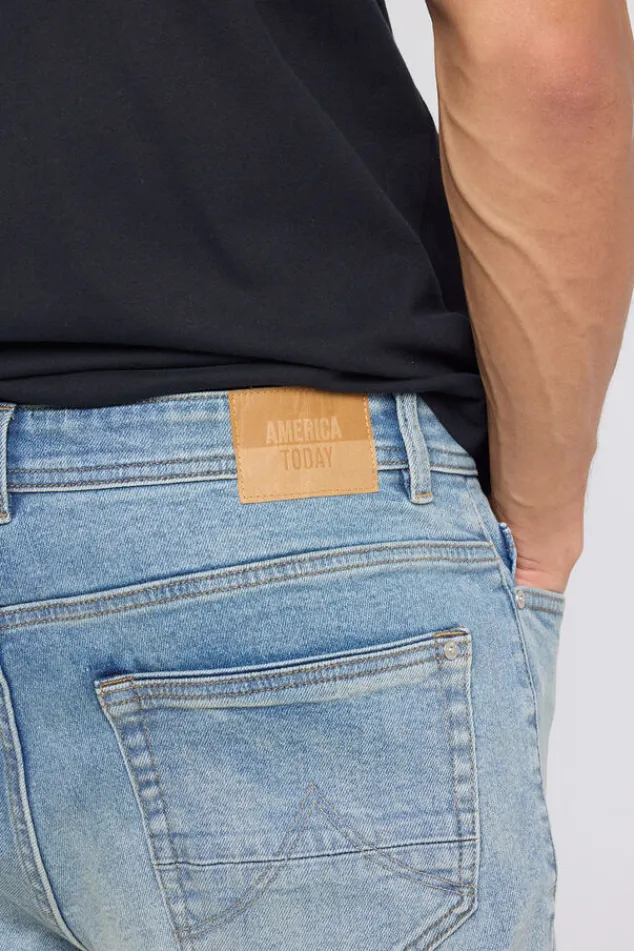 America Today New In|Jeans^Jeans Neil slim fit jeans met knoopsluiting en stretchcomfort