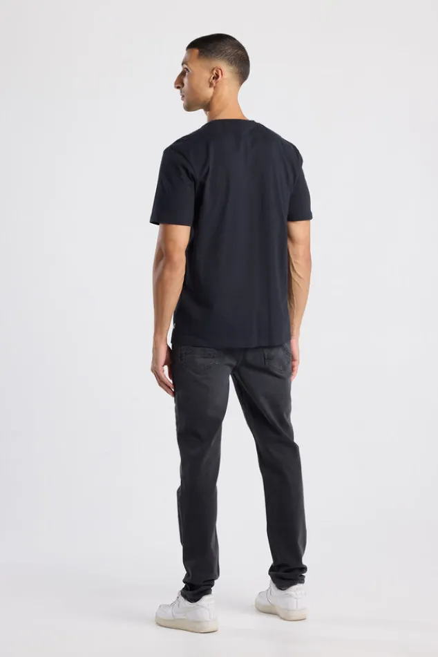America Today Jeans^Jeans Neil slim fit jeans met knoopsluiting en stretchcomfort