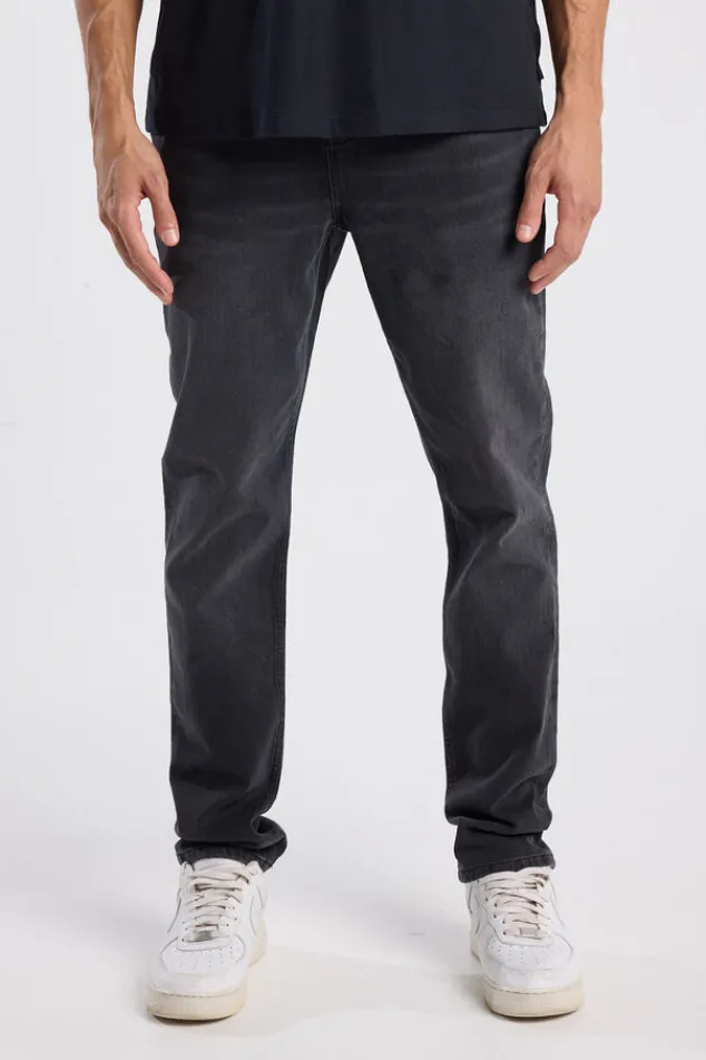 America Today Jeans^Jeans Neil slim fit jeans met knoopsluiting en stretchcomfort
