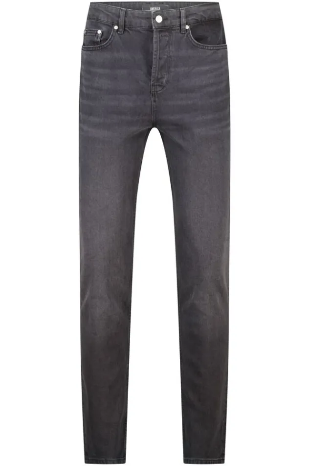America Today Jeans^Jeans Neil slim fit jeans met knoopsluiting en stretchcomfort
