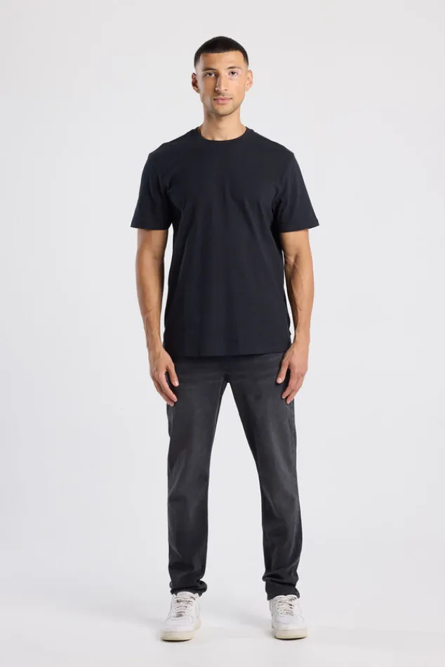 America Today Jeans^Jeans Neil slim fit jeans met knoopsluiting en stretchcomfort