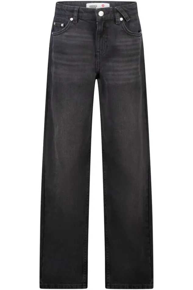 America Today Jeans^Jeans Phoenix Jr loose fit jeans met ster patches