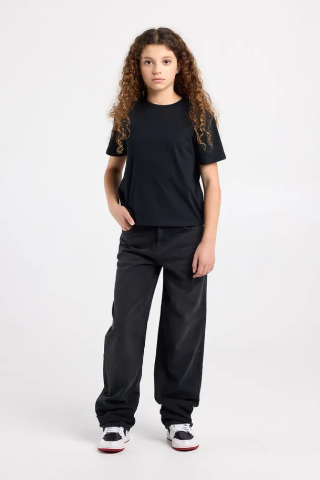 America Today Jeans^Jeans Phoenix Jr loose fit jeans met ster patches