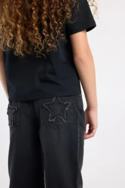 America Today Jeans^Jeans Phoenix Jr loose fit jeans met ster patches