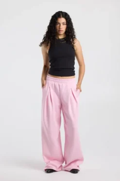 America Today New In|Joggingbroeken^Joggingbroek Carrie wide eg joggingbroek et pooien en taieband