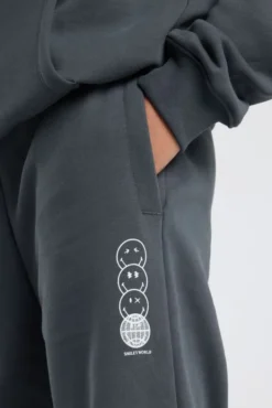 America Today New In|Joggingbroeken^Joggingbroek Clyde Jr relaxed fit joggingbroek met Smileyworld™ side print