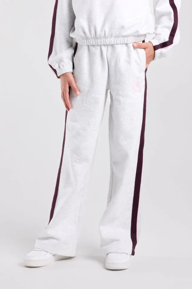 America Today Broeken|Joggingbroeken^Joggingbroek Cristy Jr wide leg joggingbroek met zijstreep en embroidery